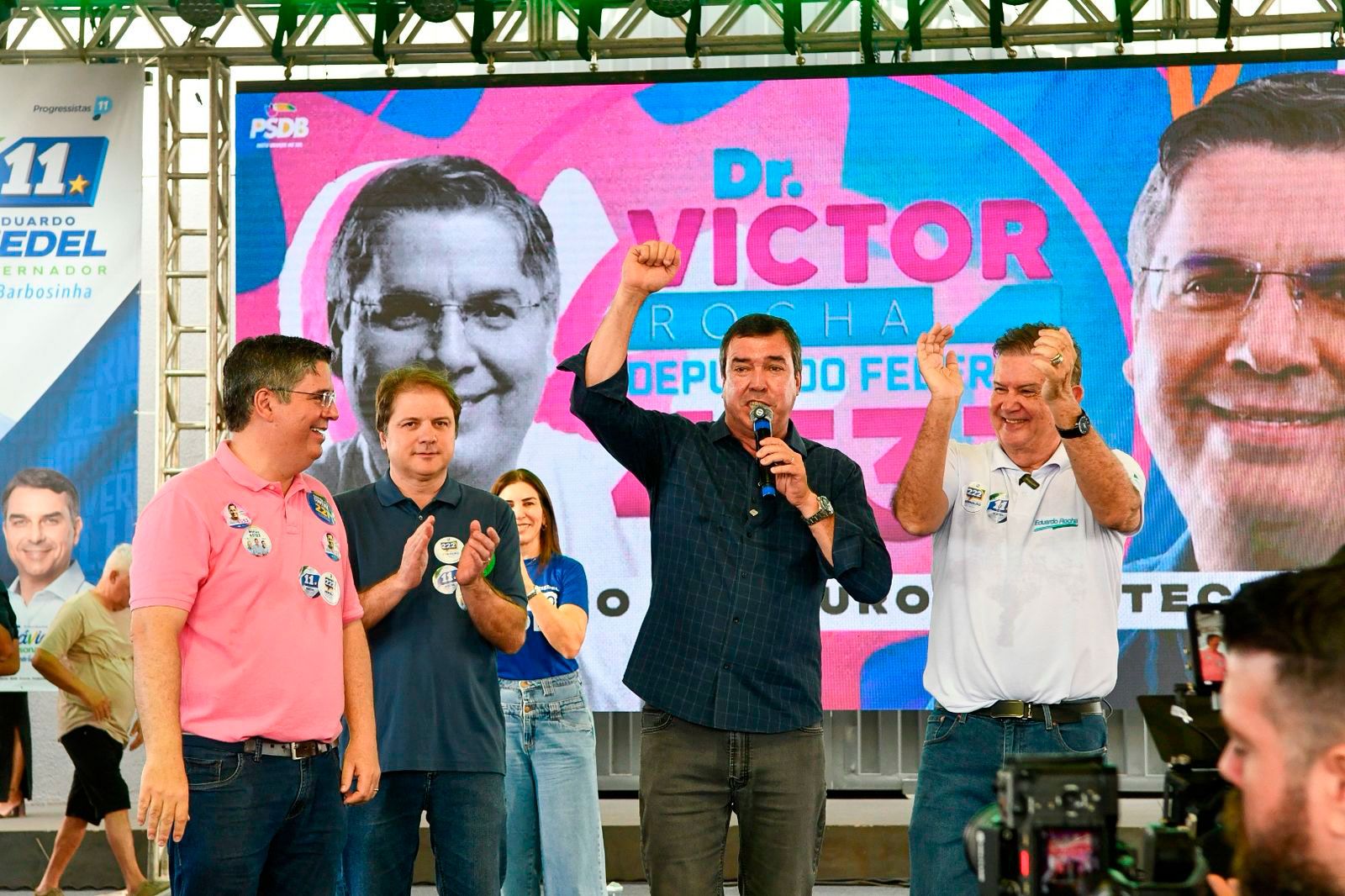 Riedel defende união no lançamento das candidaturas de Eduardo Rocha e Victor Rocha